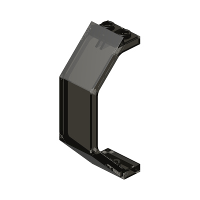 Panel 3 x 2 x 6 · LEGO 4501020 (réf. BrickLink 2466) · Tr. Brown (réf. BrickLink Trans-Brown (Old Trans-Black))