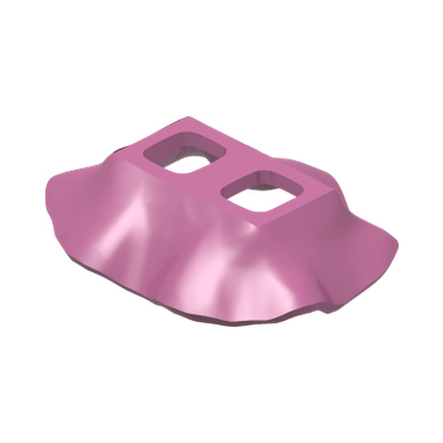 Minifigure Skirt Plastic · LEGO 6143291 (réf. BrickLink 24782) · Bright Purple (réf. BrickLink Dark Pink)