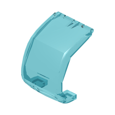 Windscreen 4 x 4 x 4 1/3 Helicopter · LEGO 4188185 (réf. BrickLink 2483) · Couleur BrickLink : Trans-Light Blue