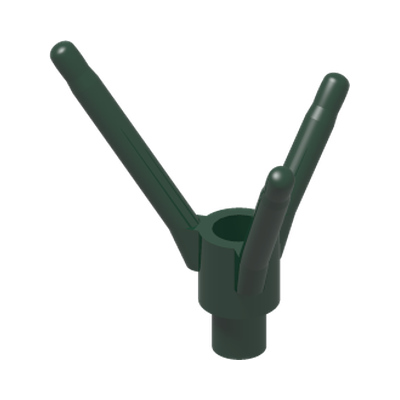 PLANT, W/ 3.2 SHAFT, NO. 1 · Earth Green (réf. BrickLink Dark Green)