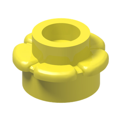 FLOWER 1X1 · Cool Yellow (réf. BrickLink Bright Light Yellow)