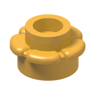 FLOWER 1X1 · Flame Yellowish Orange (réf. BrickLink Bright Light Orange)