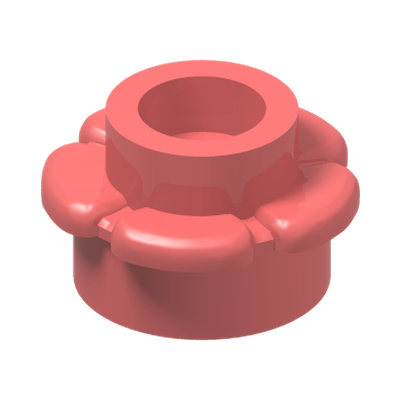 FLOWER 1X1 · Vibrant Coral (réf. BrickLink Coral)