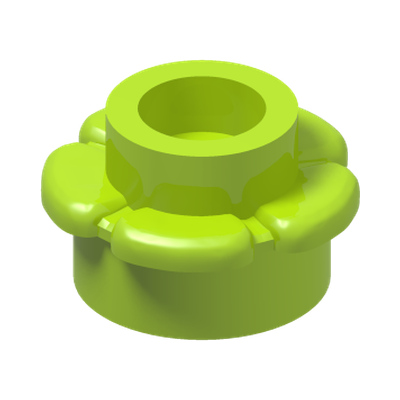 FLOWER 1X1 · Bright Yellowish Green (réf. BrickLink Lime)