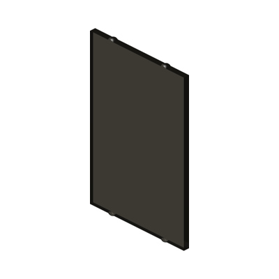 Glass for Window 1 x 4 x 5 · LEGO 4198459 (réf. BrickLink 2494) · Tr. Brown (réf. BrickLink Trans-Brown (Old Trans-Black))