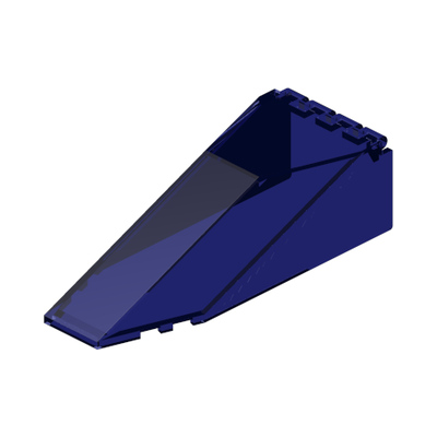 Windscreen 10 x 4 x 2 1/3 Canopy · LEGO 250793 (réf. BrickLink 2507) · Tr. Blue (réf. BrickLink Trans-Dark Blue)