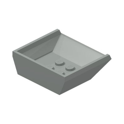 Vehicle, Tipper Bed Small · LEGO 4116784 (réf. BrickLink 2512) · Couleur BrickLink : Light Gray