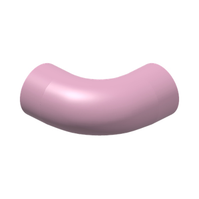 DESIGN SHAPE W/ TUBE, CROSSHOLE · Light Purple (réf. BrickLink Bright Pink)