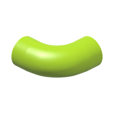 DESIGN SHAPE W/ TUBE, CROSSHOLE · Bright Yellowish Green (réf. BrickLink Lime)
