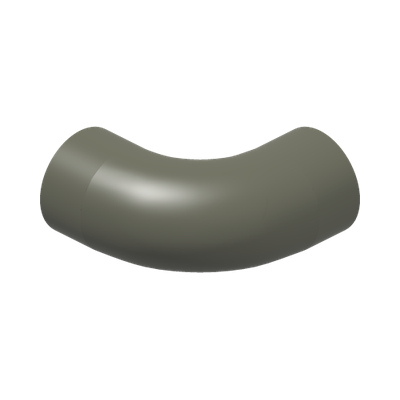 DESIGN SHAPE W/ TUBE, CROSSHOLE · Titanium Metallic (réf. BrickLink Pearl Dark Gray)
