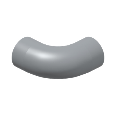 DESIGN SHAPE W/ TUBE, CROSSHOLE · Medium Stone Grey (réf. BrickLink Light Bluish Gray)