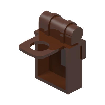 KNAPSACK · Reddish Brown (réf. BrickLink Reddish Brown)