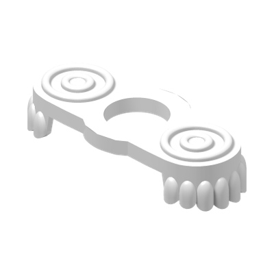 Minifigure Epaulettes · LEGO 4113908 (réf. BrickLink 2526) · Couleur BrickLink : White