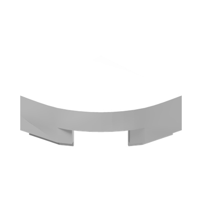 1/4 CIRCLE TILE 1X1 · LEGO 6172366 (réf. BrickLink 25269) · White (réf. BrickLink White)