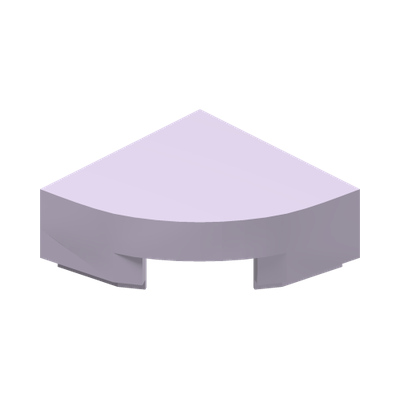 1/4 CIRCLE TILE 1X1 · Lavender (réf. BrickLink Lavender)