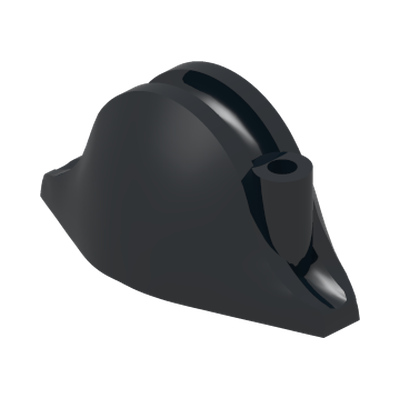 ADMIRAL'S HAT · LEGO 4539951 (réf. BrickLink 2528) · Black (réf. BrickLink Black)