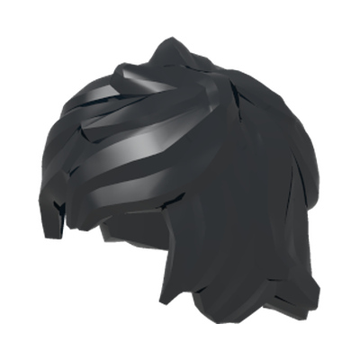 MINI WIG, NO.115 · LEGO 6175190 (réf. BrickLink 25378) · Black (réf. BrickLink Black)