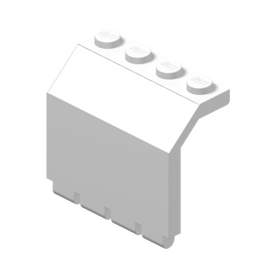 Panel 2 x 4 x 3 1/3 with Hinge · LEGO 258201 (réf. BrickLink 2582) · Couleur BrickLink : White