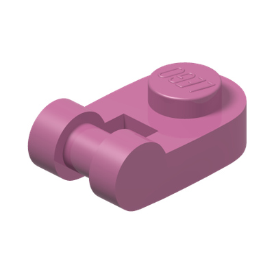 PLATE 1X1 ROUND W/ 3.2 SHAFT · Bright Purple (réf. BrickLink Dark Pink)