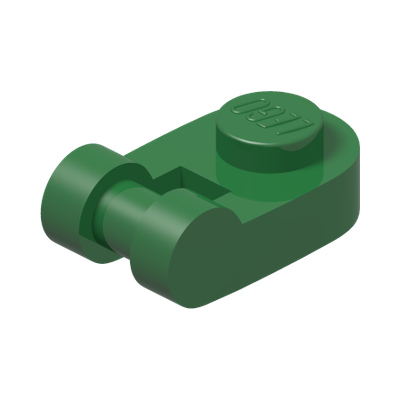 PLATE 1X1 ROUND W/ 3.2 SHAFT · Dark Green (réf. BrickLink Green)