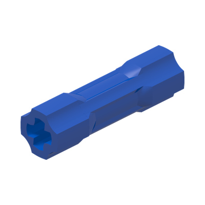 CROSS AXLE, EXTENSION, 3M · Bright Blue (réf. BrickLink Blue)