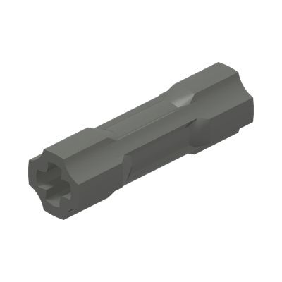 CROSS AXLE, EXTENSION, 3M · Dark Stone Grey (réf. BrickLink Dark Bluish Gray)