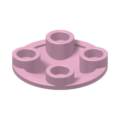 SLIDE SHOE ROUND 2X2 · Light Purple (réf. BrickLink Bright Pink)
