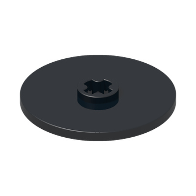 DISK Ø24 · Black (réf. BrickLink Black)