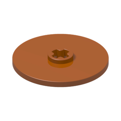 DISK Ø24 · Dark Orange (réf. BrickLink Dark Orange)