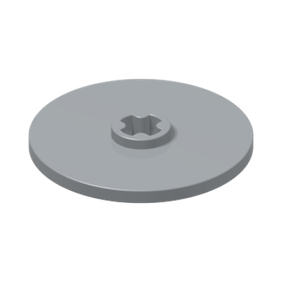 DISK Ø24 · Medium Stone Grey (réf. BrickLink Light Bluish Gray)
