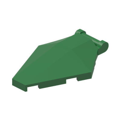Windscreen 6 x 4 x 1 Hexagonal with Bar Handle · Dark Green (réf. BrickLink Green)