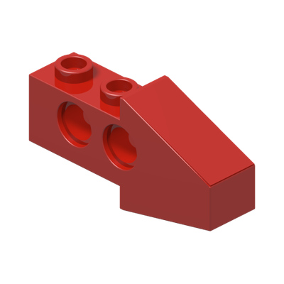 Technic Slope 4 x 1 x 1 2/3 · LEGO 274321 (réf. BrickLink 2743) · Couleur BrickLink : Red