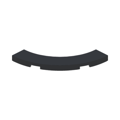 TILE 4X4, W/ BOW · Black (réf. BrickLink Black)