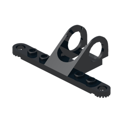 Technic, Steering Rack Top · LEGO 279226 (réf. BrickLink 2792) · Couleur BrickLink : Black