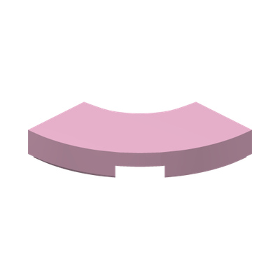 TILE 2X2, W/ BOW · Light Purple (réf. BrickLink Bright Pink)