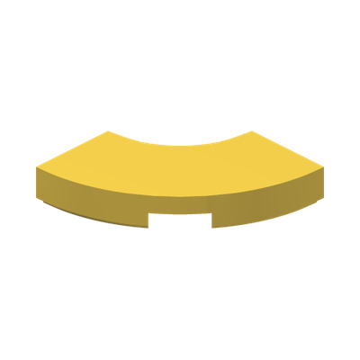 TILE 2X2, W/ BOW · Bright Yellow (réf. BrickLink Yellow)