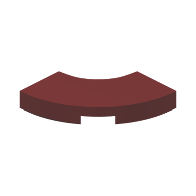 TILE 2X2, W/ BOW · New Dark Red (réf. BrickLink Dark Red)