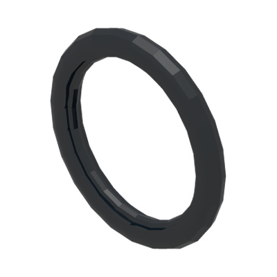 TYRE FOR WEDGE-BELT WHEEL · LEGO 6028041 (réf. BrickLink 2815) · Black (réf. BrickLink Black)