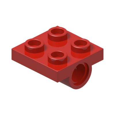 TECHNIC DOUB. BEARING PL. 2X2 · LEGO 281721 (réf. BrickLink 2817) · Bright Red (réf. BrickLink Red)