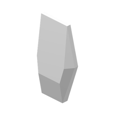 Large Figure Armor Plate Small · Réf. BrickLink 28220 · Couleur BrickLink : White