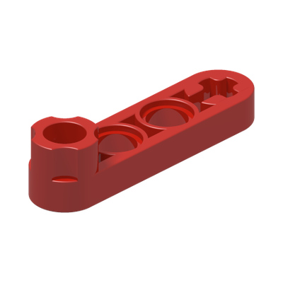 TECHNIC LEVER 4M · Bright Red (réf. BrickLink Red)