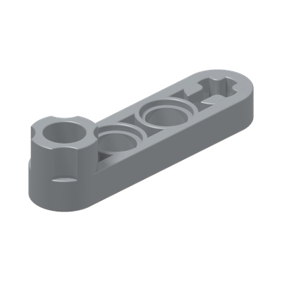 TECHNIC LEVER 4M · Medium Stone Grey (réf. BrickLink Light Bluish Gray)