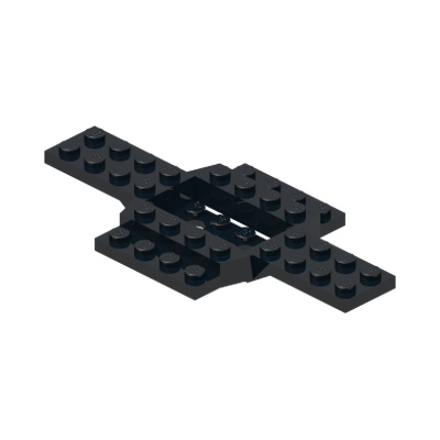 CHASSIS 6X12, NO. 1 · LEGO 6170384 (réf. BrickLink 28324) · Black (réf. BrickLink Black)