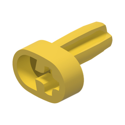 PLASTIC MOTOR, CRANK/CROSS · LEGO 4119474 (réf. BrickLink 2853) · Bright Yellow (réf. BrickLink Yellow)