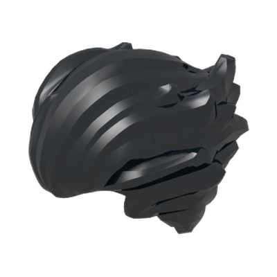 MINI WIG, NO. 130 · LEGO 6344417 (réf. BrickLink 28551) · Black (réf. BrickLink Black)