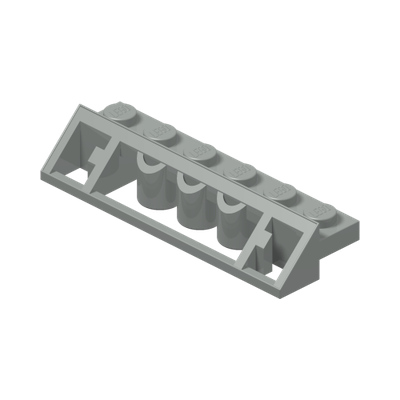 Slope 45 2 x 6 x 2/3 · LEGO 287502 (réf. BrickLink 2875) · Couleur BrickLink : Light Gray