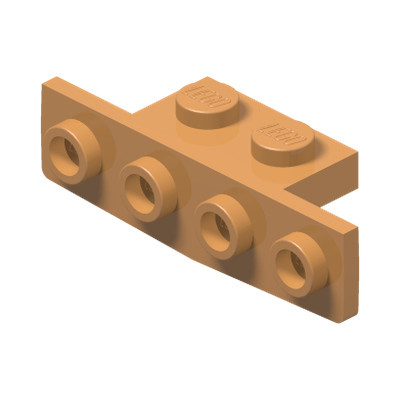 ANGLE PLATE 1X2/1X4 · Medium Nougat (réf. BrickLink Medium Nougat)