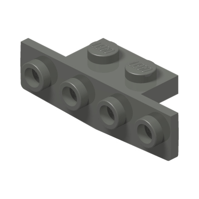 ANGLE PLATE 1X2/1X4 · Dark Stone Grey (réf. BrickLink Dark Bluish Gray)