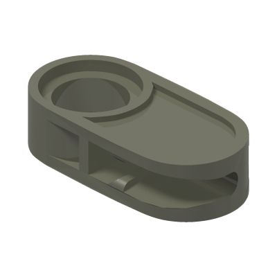 Technic, Flex Cable End, Pin Connection (Square End) · Réf. BrickLink 2900 · Couleur BrickLink : Dark Gray
