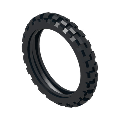Tire 81.6 x 15 Motorcycle · LEGO 4562873 (réf. BrickLink 2902) · Couleur BrickLink : Black